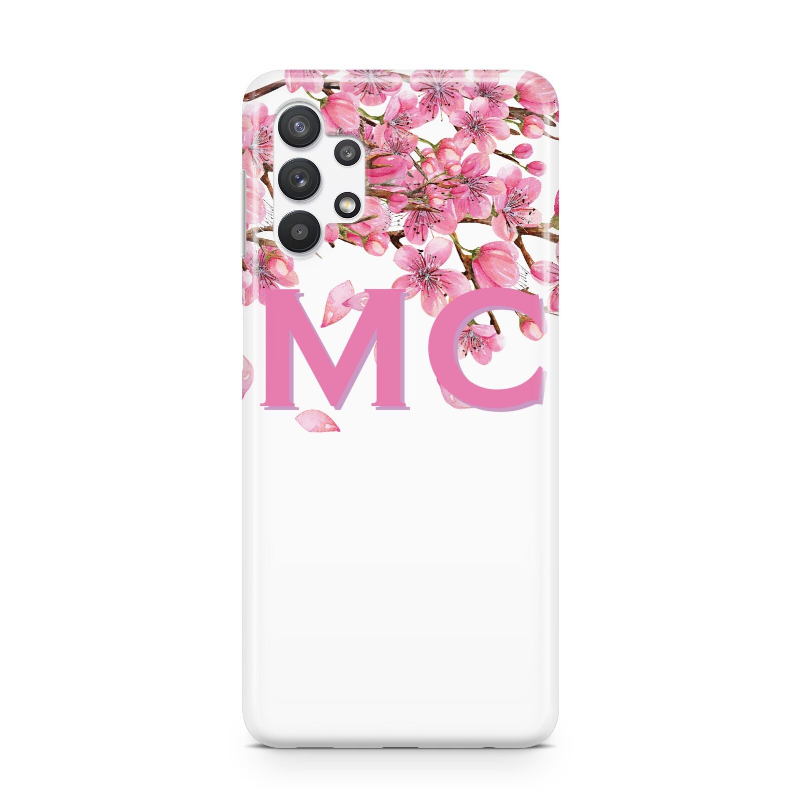 Personalised Pink White Blossom Samsung A32 5G Case