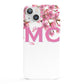 Personalised Pink White Blossom iPhone 13 Full Wrap 3D Snap Case