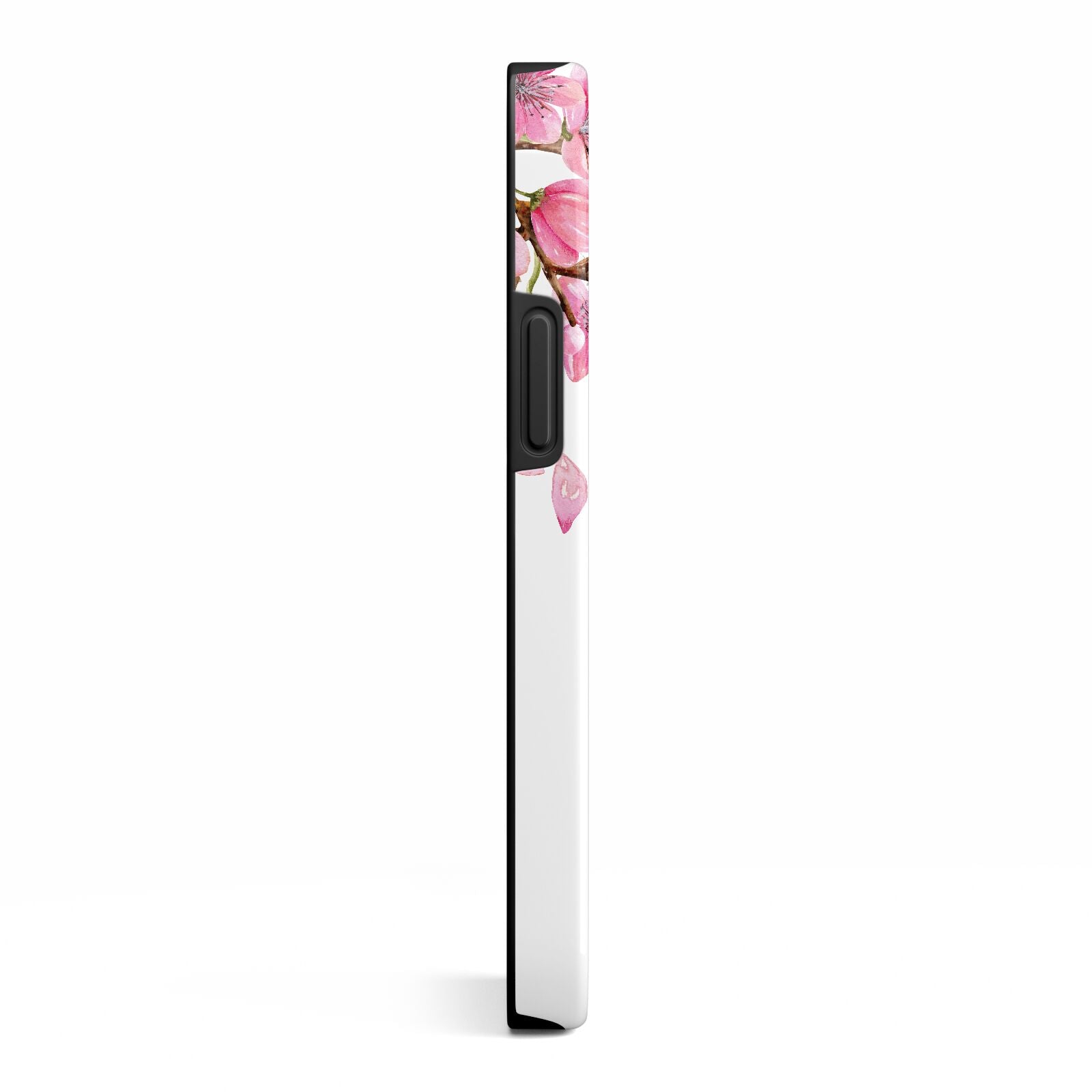 Personalised Pink White Blossom iPhone 13 Mini Side Image 3D Tough Case
