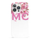 Personalised Pink White Blossom iPhone 13 Pro Full Wrap 3D Snap Case
