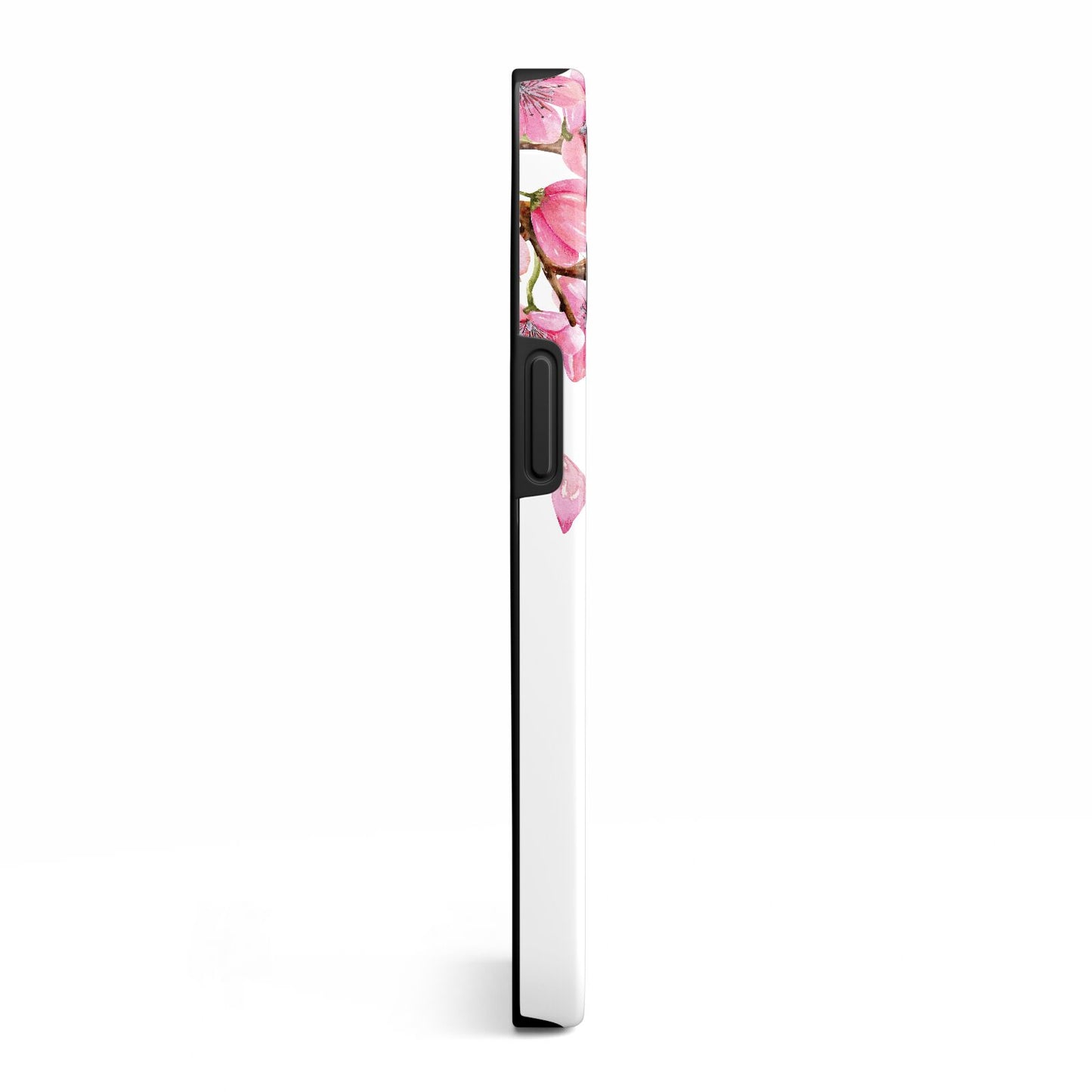 Personalised Pink White Blossom iPhone 13 Pro Side Image 3D Tough Case