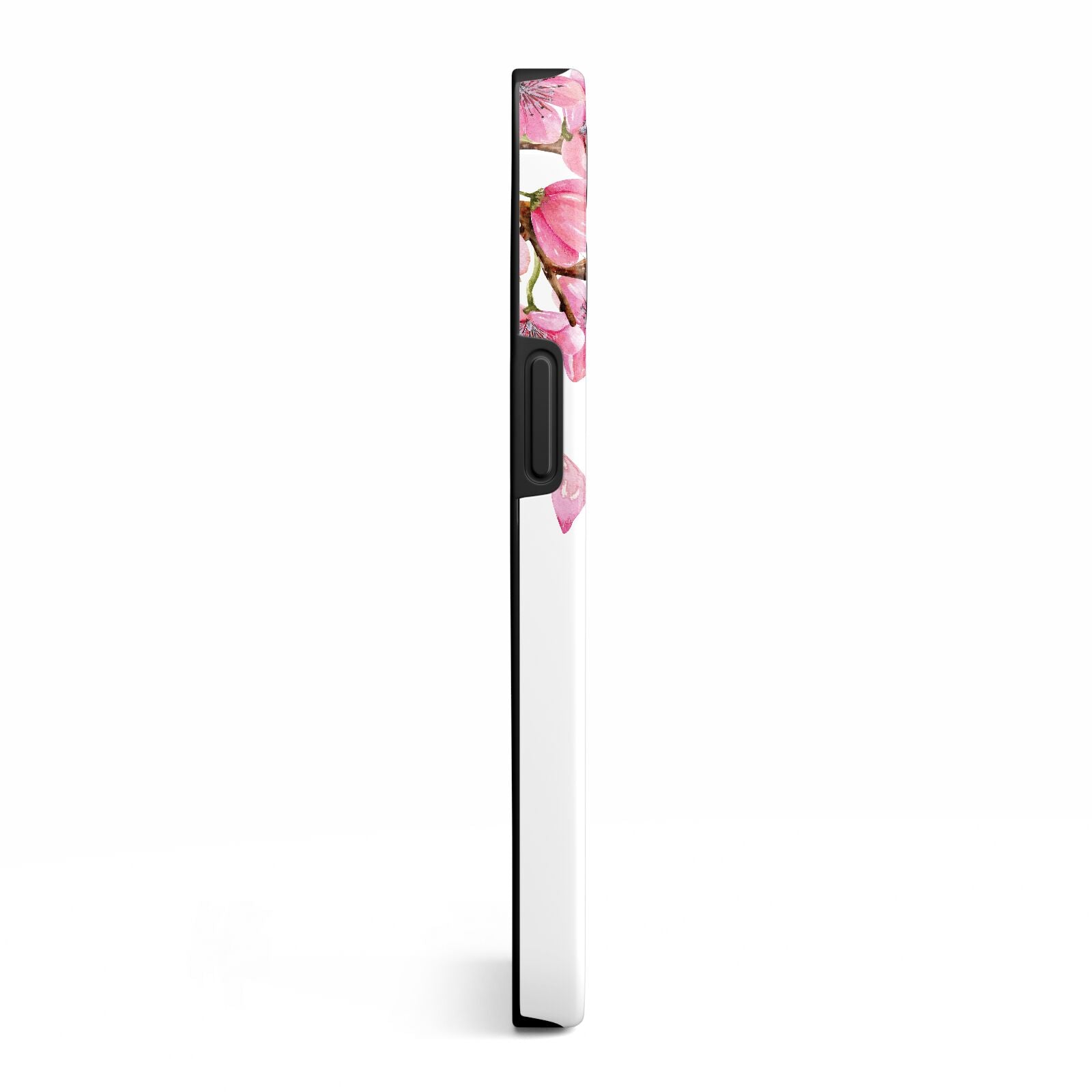 Personalised Pink White Blossom iPhone 13 Pro Side Image 3D Tough Case