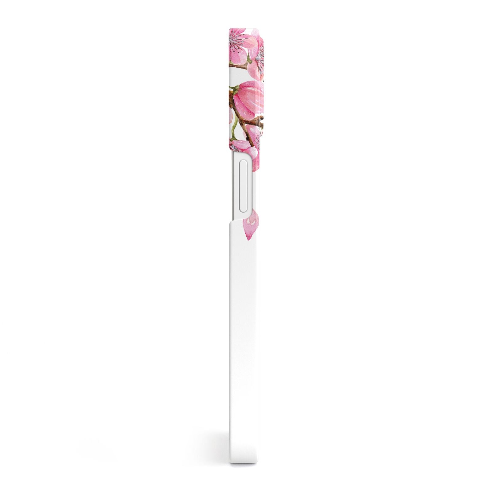Personalised Pink White Blossom iPhone 13 Side Image 3D Snap Case