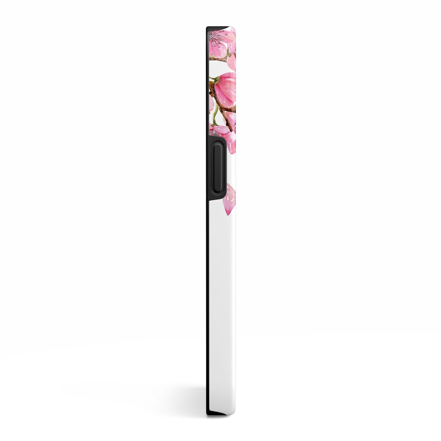 Personalised Pink White Blossom iPhone 13 Side Image 3D Tough Case