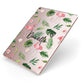 Personalised Pink White Flamingo Apple iPad Case on Rose Gold iPad Side View