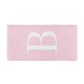 Personalised Pink White Initial Beach Towel Alternative Image