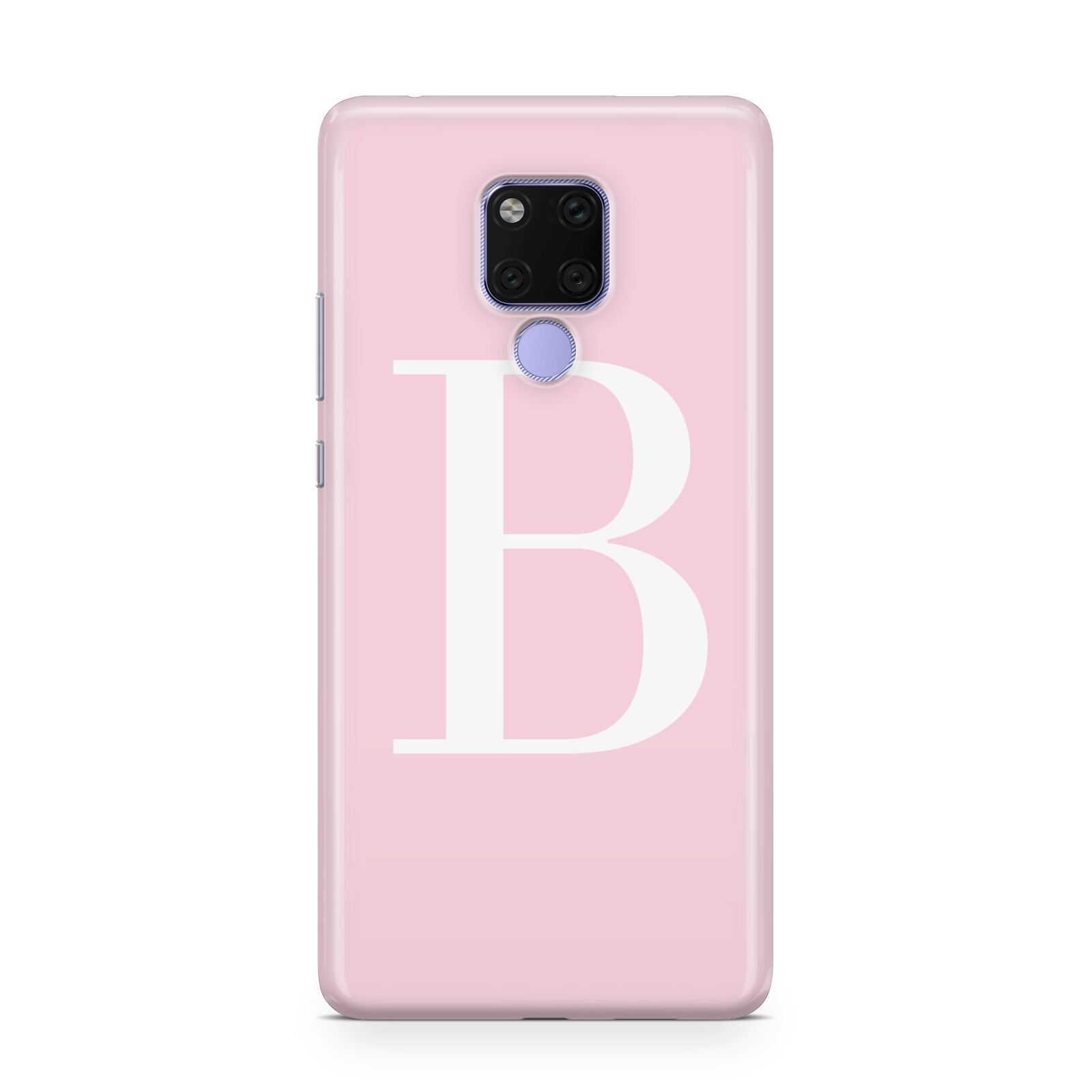 Personalised Pink White Initial Huawei Mate 20X Phone Case