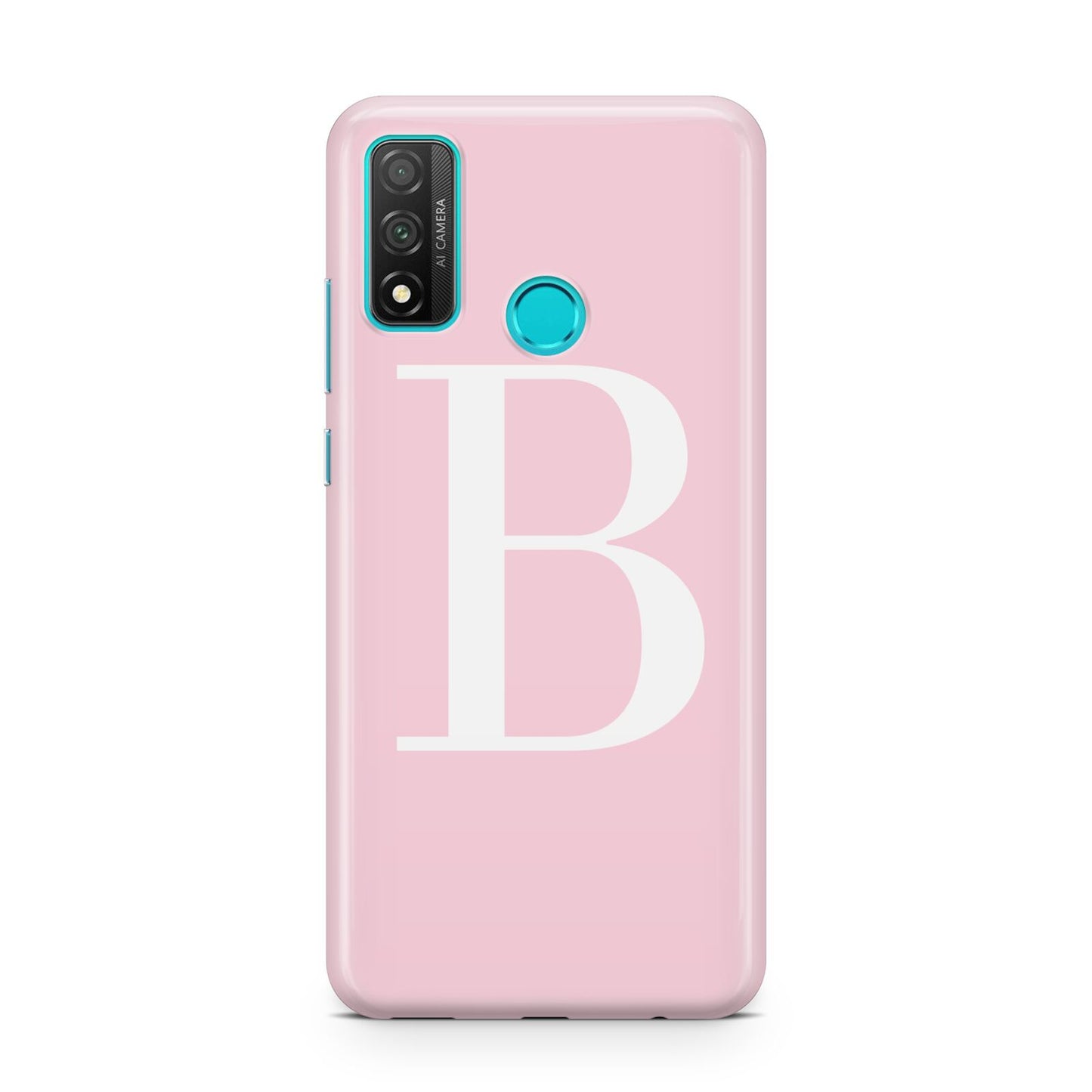 Personalised Pink White Initial Huawei P Smart 2020