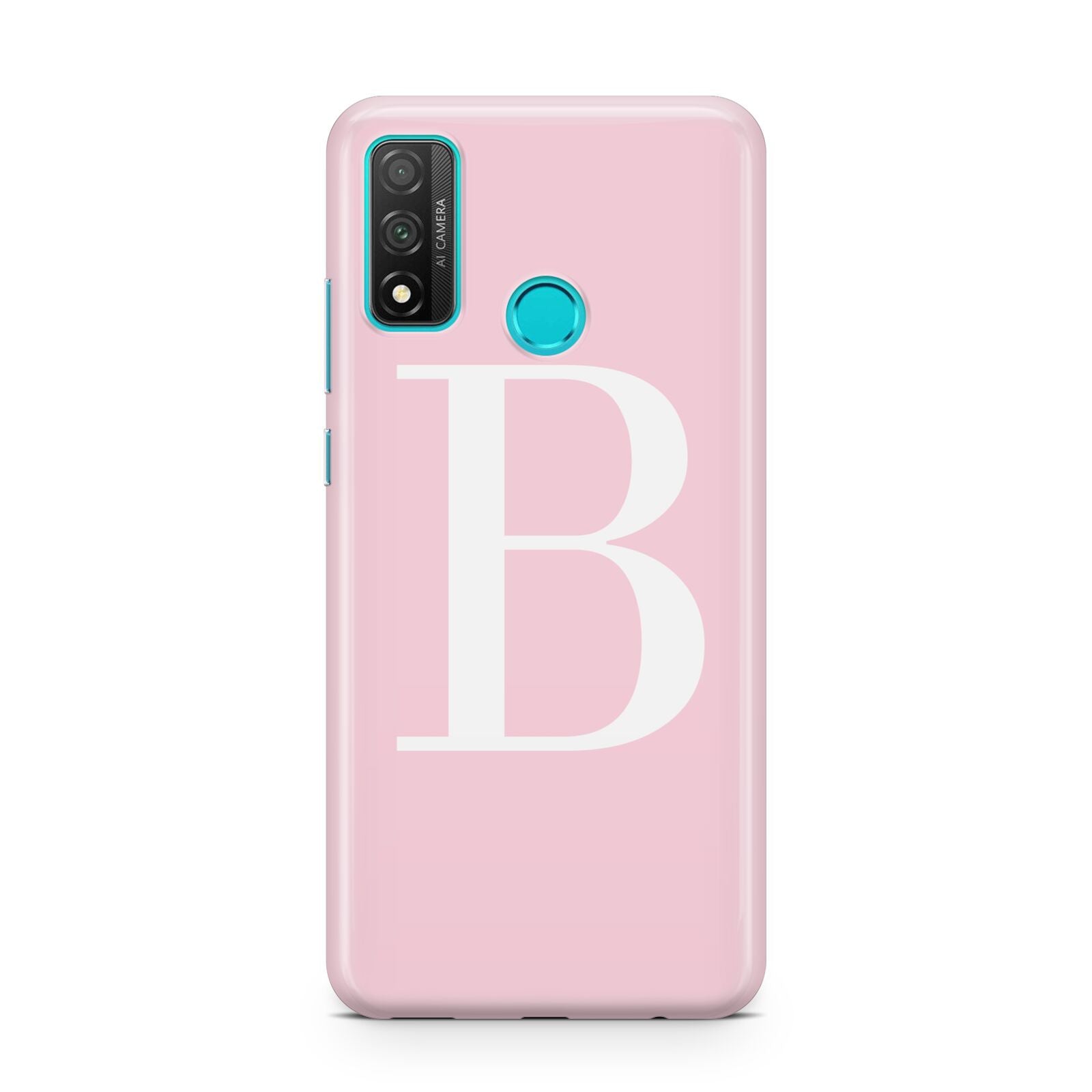 Personalised Pink White Initial Huawei P Smart 2020