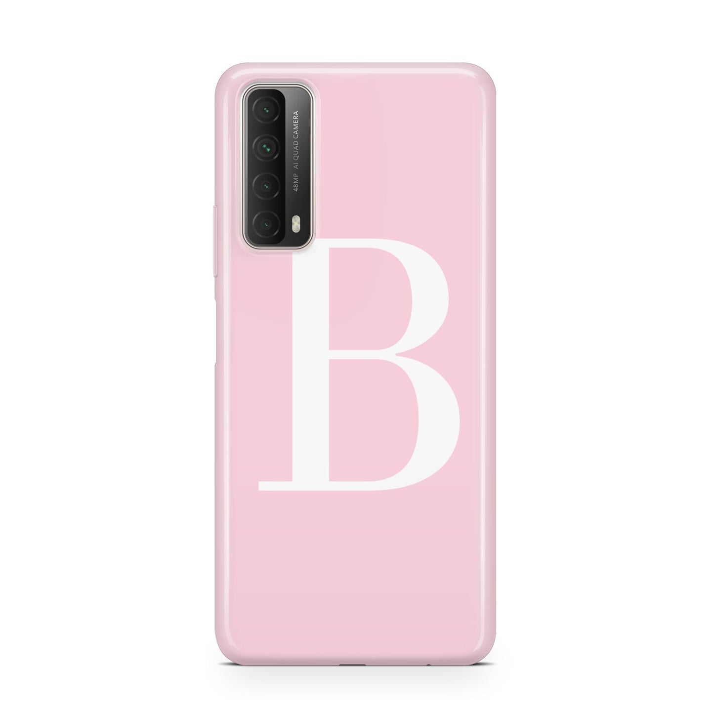 Personalised Pink White Initial Huawei P Smart 2021