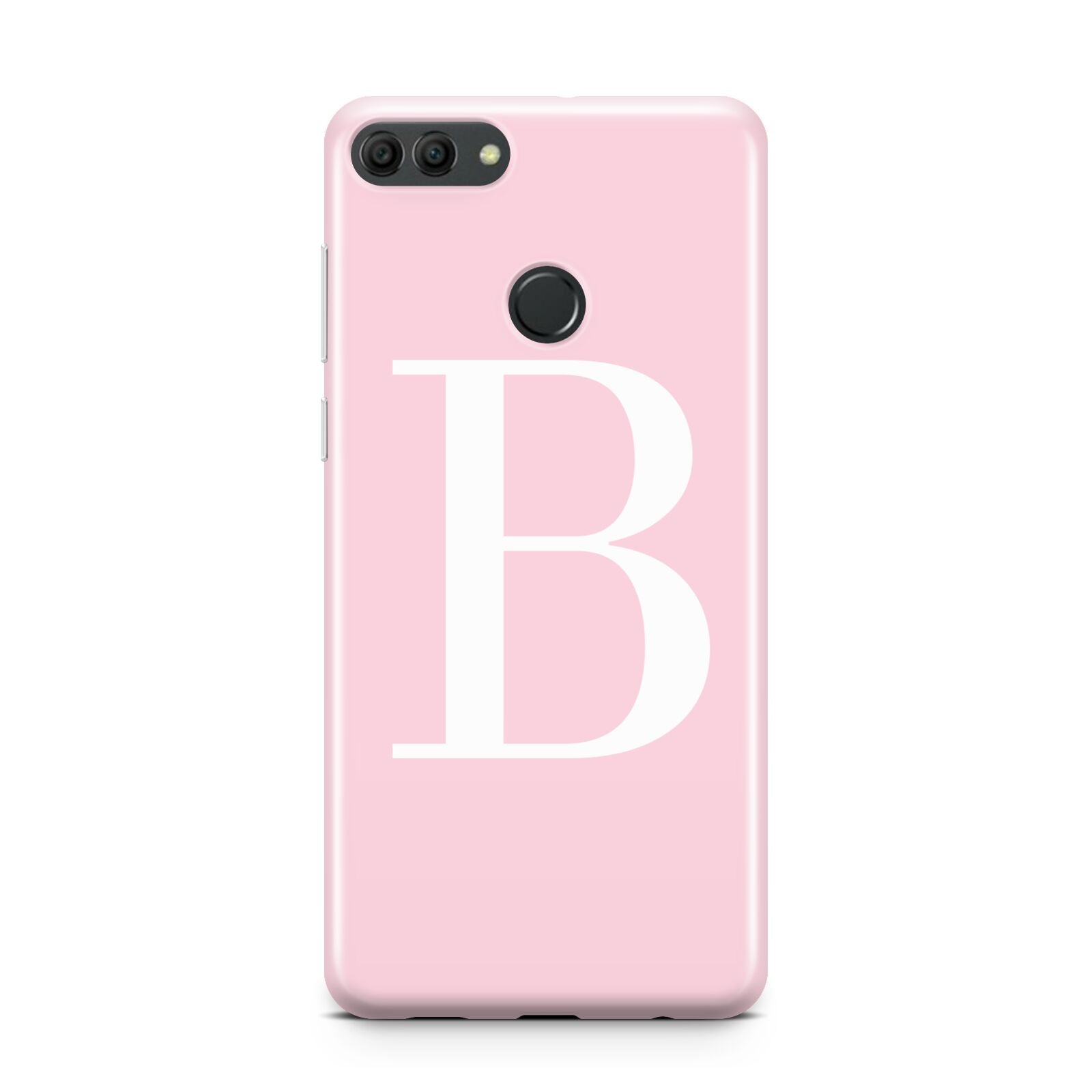 Personalised Pink White Initial Huawei Y9 2018