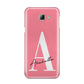 Personalised Pink White Initial Samsung Galaxy A8 2016 Case