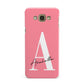 Personalised Pink White Initial Samsung Galaxy A8 Case