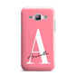 Personalised Pink White Initial Samsung Galaxy J1 2015 Case