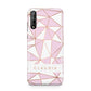 Personalised Pink White Rose Gold Name Huawei Enjoy 10s Phone Case