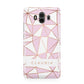 Personalised Pink White Rose Gold Name Huawei Mate 10 Protective Phone Case