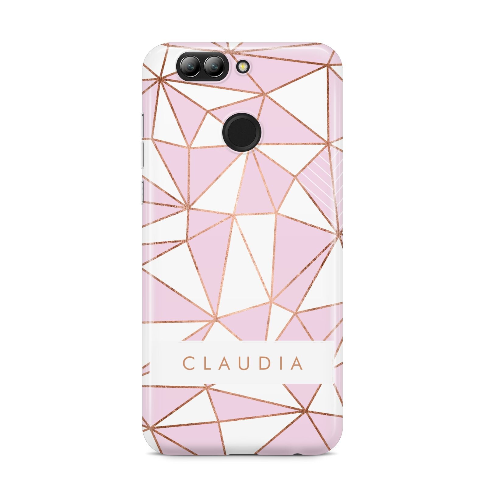 Personalised Pink White Rose Gold Name Huawei Nova 2s Phone Case