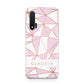 Personalised Pink White Rose Gold Name Huawei Nova 6 Phone Case