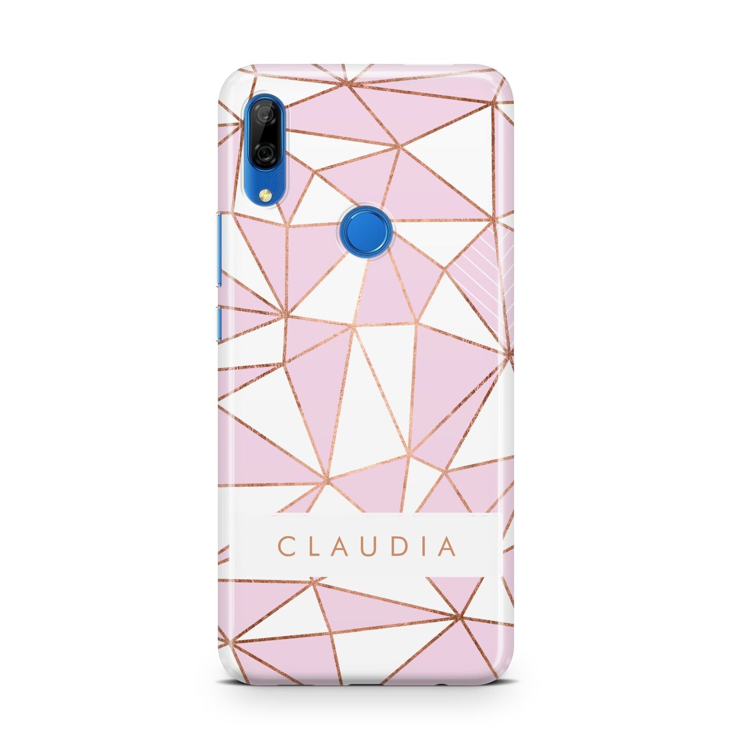 Personalised Pink White Rose Gold Name Huawei P Smart Z