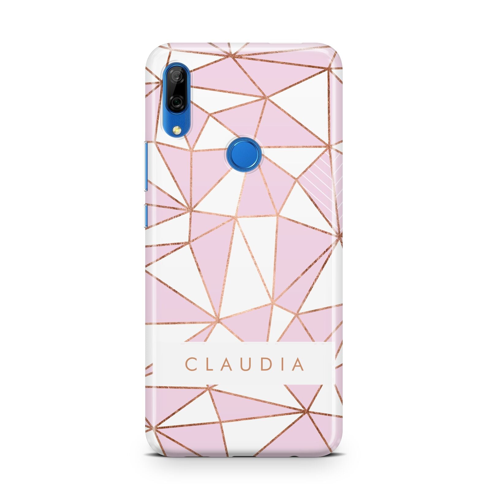 Personalised Pink White Rose Gold Name Huawei P Smart Z