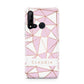 Personalised Pink White Rose Gold Name Huawei P20 Lite 5G Phone Case