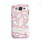 Personalised Pink White Rose Gold Name Samsung Galaxy J5 Case