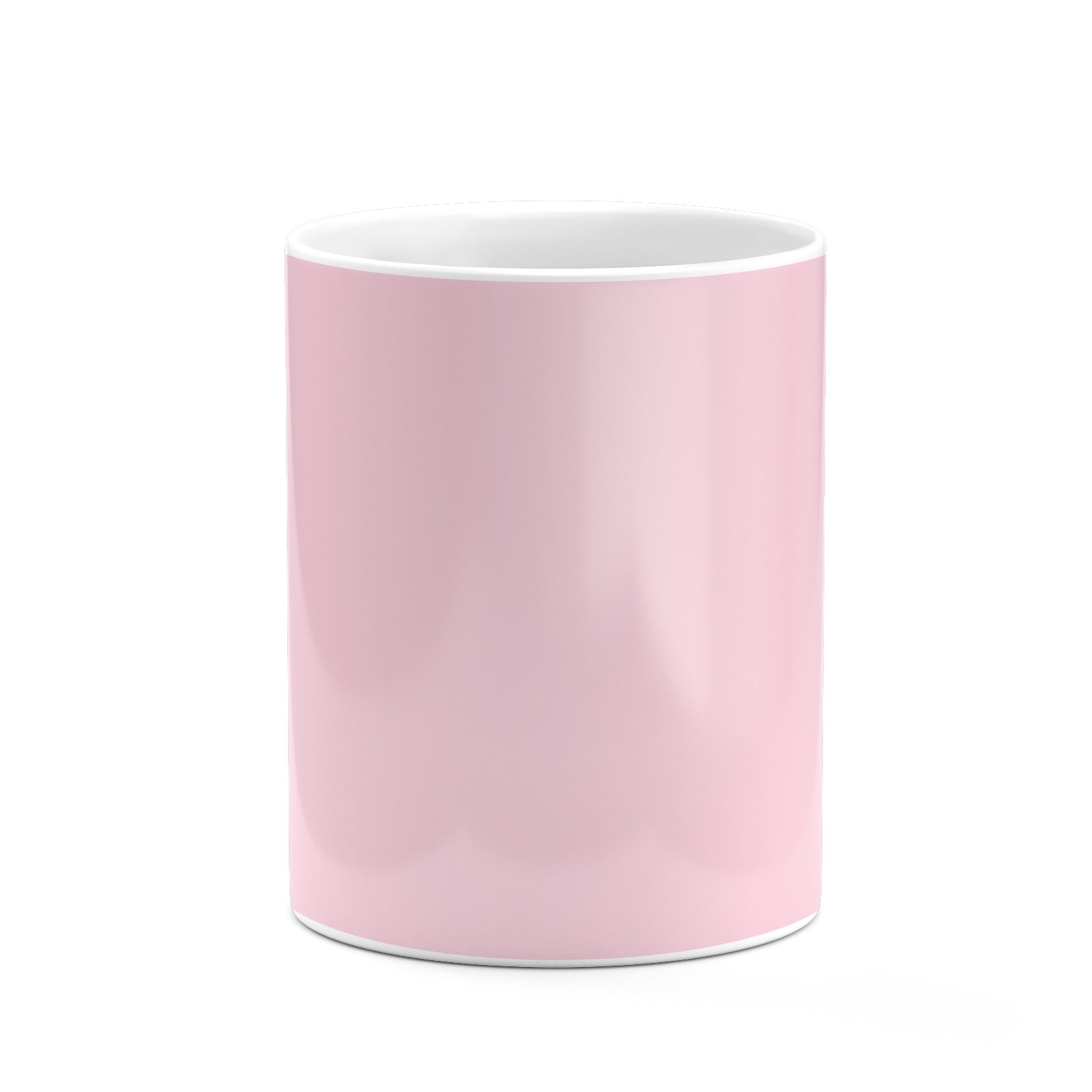Personalised Pink White Side Initials 10oz Mug Alternative Image 7