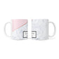 Personalised Pink With Marble Initials Name 10oz Mug Alternative Image 3