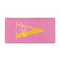 Personalised Pink Yellow Initial Beach Towel Alternative Image