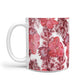 Personalised Pink and Red Floral 10oz Mug Alternative Image 1