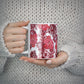 Personalised Pink and Red Floral 10oz Mug Alternative Image 5