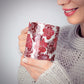 Personalised Pink and Red Floral 10oz Mug Alternative Image 6
