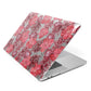 Personalised Pink and Red Floral Apple MacBook Case Side View