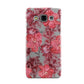 Personalised Pink and Red Floral Samsung Galaxy A3 Case