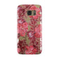 Personalised Pink and Red Floral Samsung Galaxy Case
