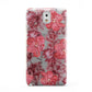 Personalised Pink and Red Floral Samsung Galaxy Note 3 Case