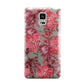 Personalised Pink and Red Floral Samsung Galaxy Note 4 Case
