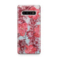 Personalised Pink and Red Floral Samsung Galaxy S10 Plus Case