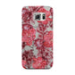 Personalised Pink and Red Floral Samsung Galaxy S6 Edge Case