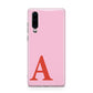 Personalised Pink and Red Huawei P30 Phone Case