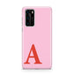 Personalised Pink and Red Huawei P40 Phone Case