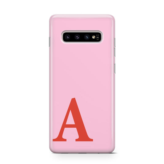 Personalised Pink and Red Protective Samsung Galaxy Case