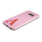 Personalised Pink and Red Samsung Galaxy Case Bottom Cutout