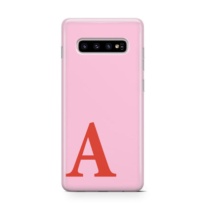 Personalised Pink and Red Samsung Galaxy S10 Case
