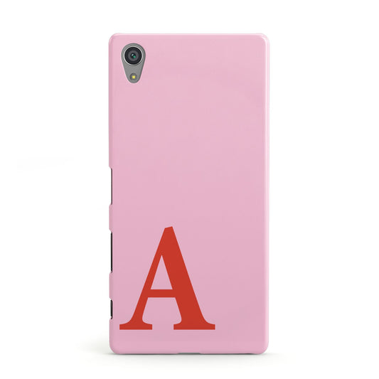 Personalised Pink and Red Sony Xperia Case