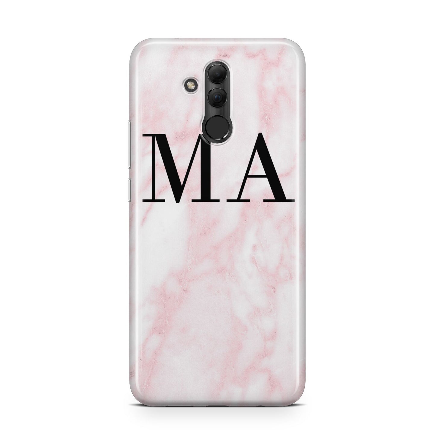 Personalised Pinky Marble Initials Huawei Mate 20 Lite