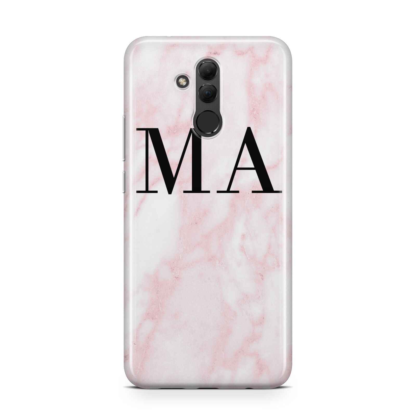 Personalised Pinky Marble Initials Huawei Mate 20 Lite