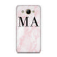 Personalised Pinky Marble Initials Huawei Y3 2017
