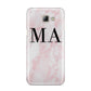 Personalised Pinky Marble Initials Samsung Galaxy A8 2016 Case