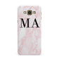 Personalised Pinky Marble Initials Samsung Galaxy A8 Case